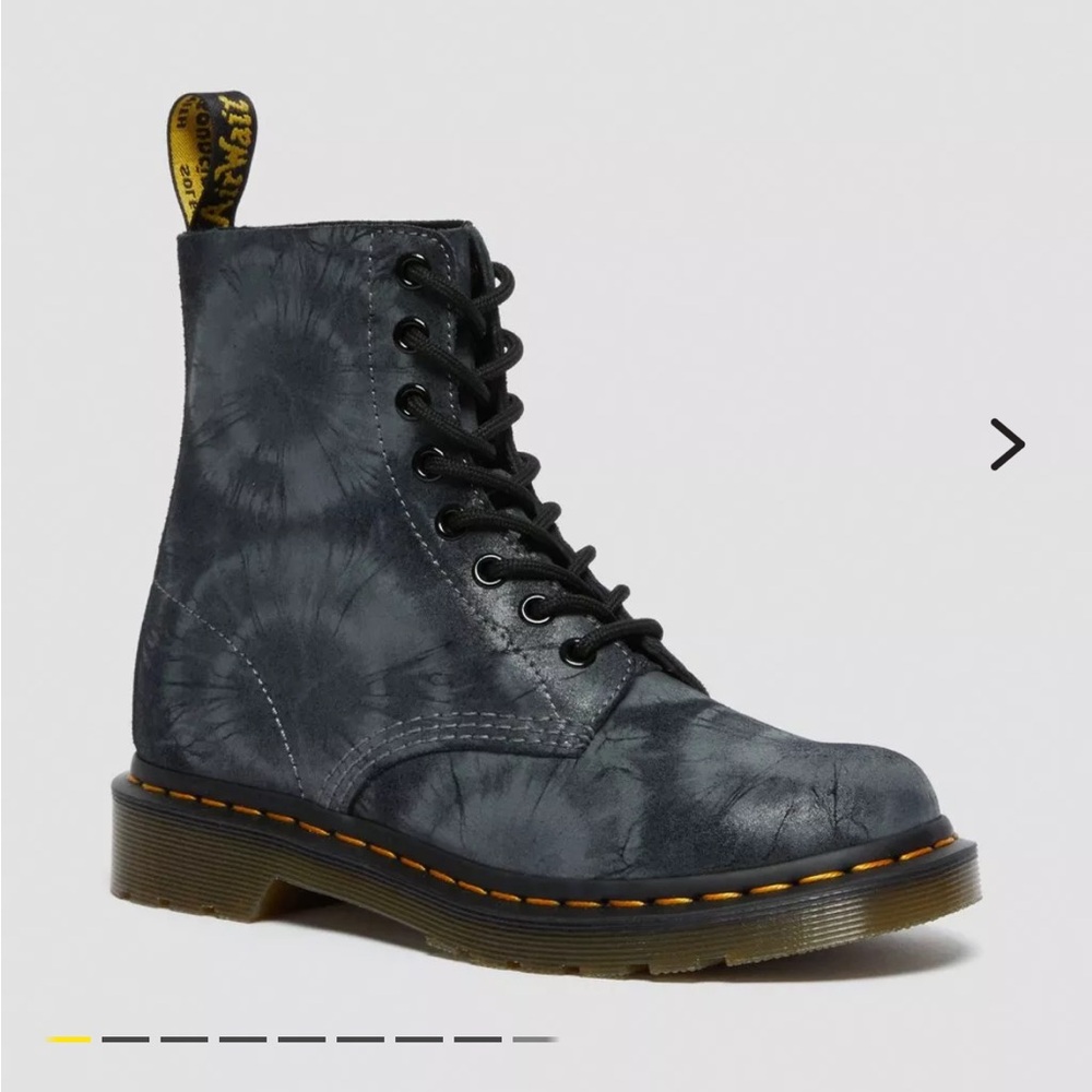 DR MARTENS 1460 PASCAL TIE DYE SUEDE LACE UP BOOTS - Discontinued
